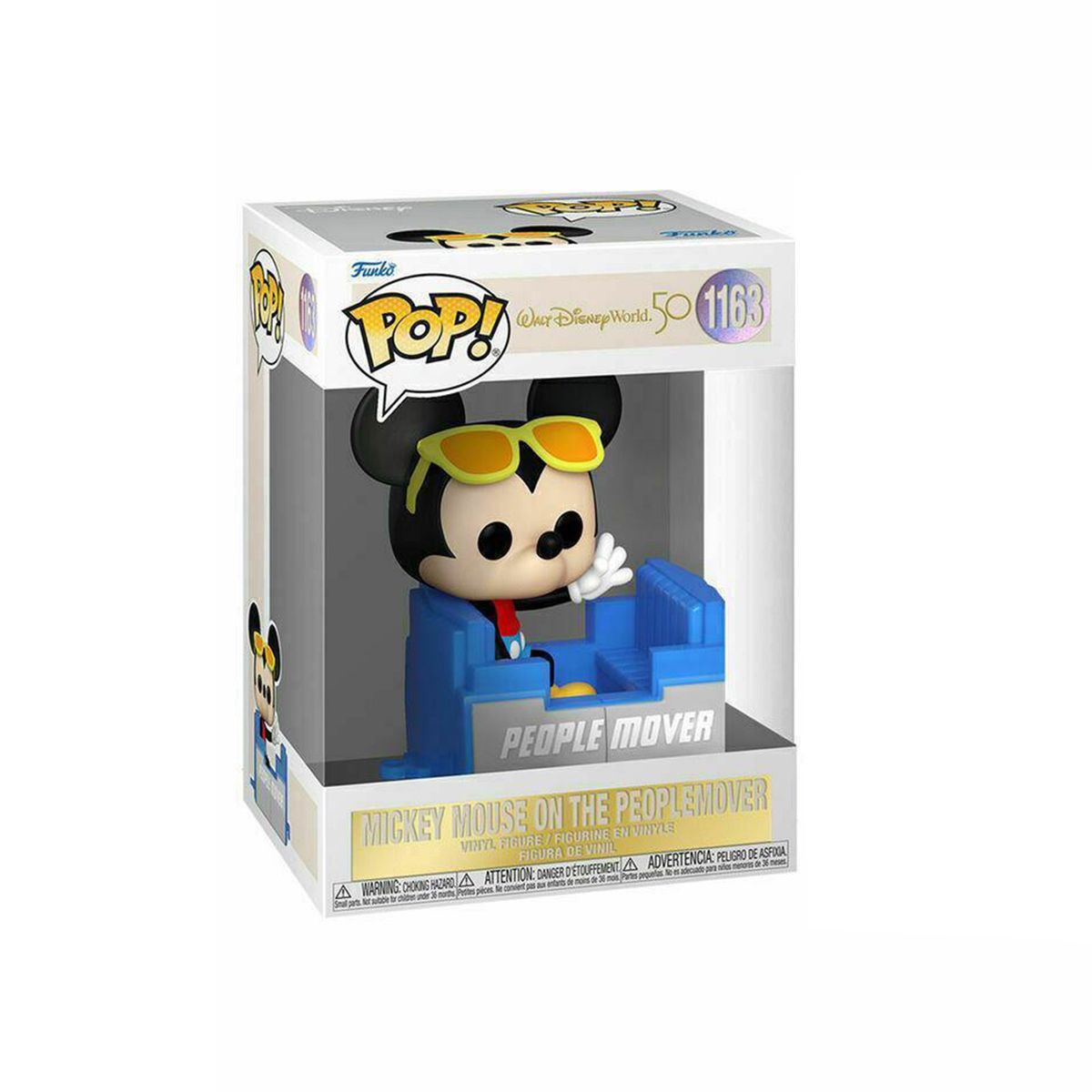 Funko FK59507 - POP! - Walt Disney World 50 - Mickey Mouse - Vinyl-Figur, People Mover, Nr. 1163, ca. 9,5 cm 