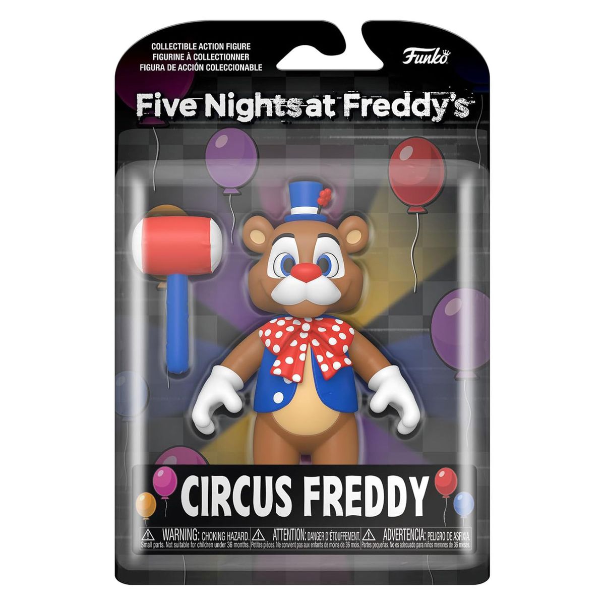 Funko FK67624 - Five Nights at Freddy&acute;s - Circus Freddy, Vinyl-Figur, 12,5 cm 