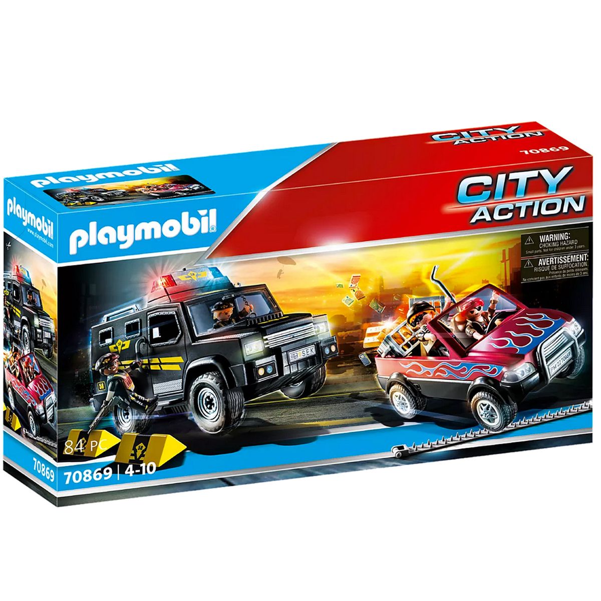 PLAYMOBIL&reg; 70869 - City Action - Polizei, Verfolgung der Bankr&auml;uber 