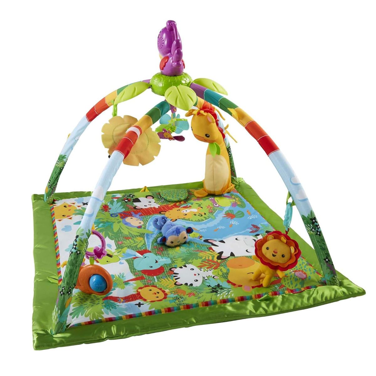 Mattel GXC35 - Fisher-Price - Rainforest Erlebnisdecke mit Musik und Licht 