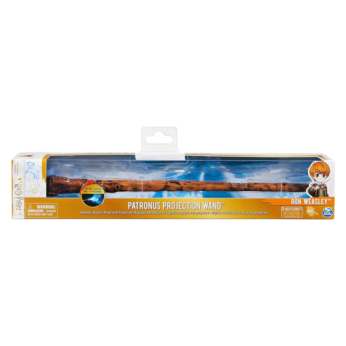 Spin Master 6064167 (20137045) - Harry Potter - Wizarding World - Ron's Zauberstab mit Patronus Projektor, 30 cm, 