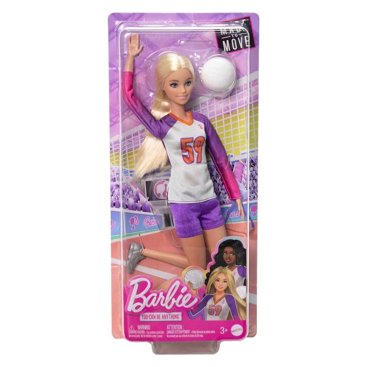 Mattel HKT72 - Barbie - You can be anything - Volleyballspielerin mit Zubeh&ouml;r 