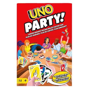 Mattel HMY49 - UNO - Party! - Kartenspiel 