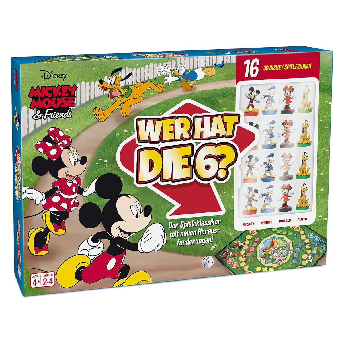 ASS 30103 - Disney - Mickey Mous and Friends - Gesellschaftsspiel, Familienspiel, Wer hat die 6? 