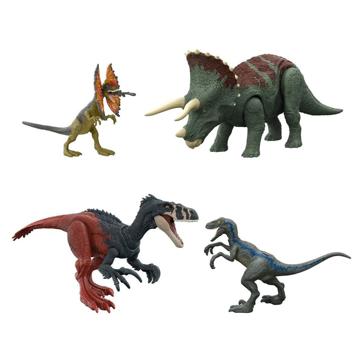 HJJ85 - Jurassic World - Roar Strikers - Dinosauerier Set inkl. 4 Dinos