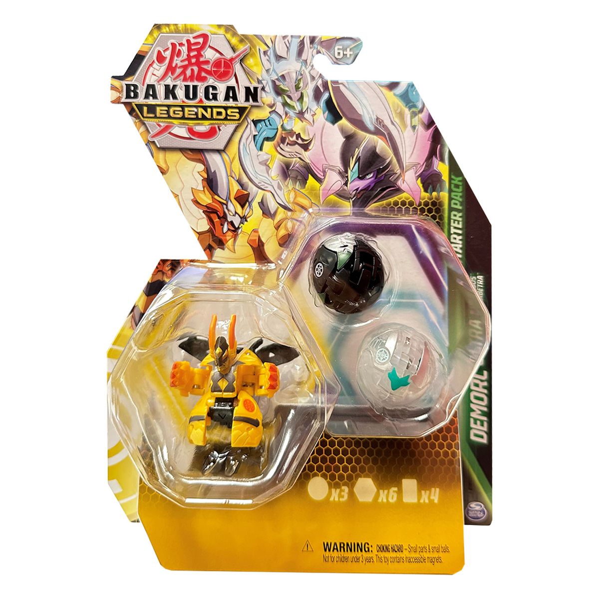 Spin Master 6066092 (20140523) - Bakugan Legends - Starter Pack, Demorc Ultra, Colossus & Barbetra 
