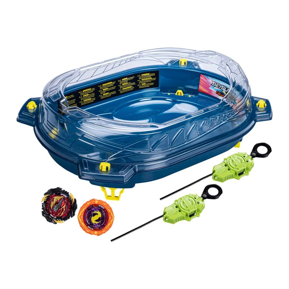 Hasbro F6781 - Beyblade - Burst QuadStrike - Thunder Edge Battle Set,  Beystadium-Arena inkl. 2 Kreisel und 2 Starter 