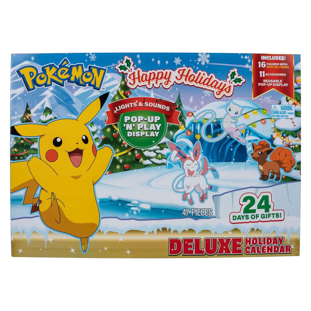 Jazwares PKW2690 - Pok&eacute;mon - Deluxe Adventskalender mit Licht und Sound 