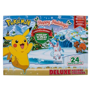 Jazwares PKW2690 - Pokémon - Deluxe Adventskalender mit Licht und Sound 