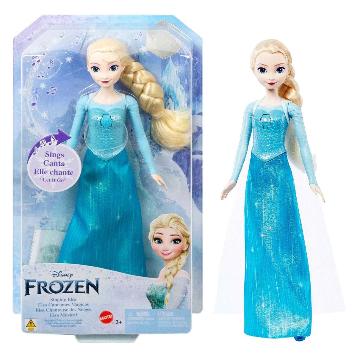 Mattel HMG32 - Disney Frozen - Singende Elsa - singt das Lied "Lass jetzt los" 