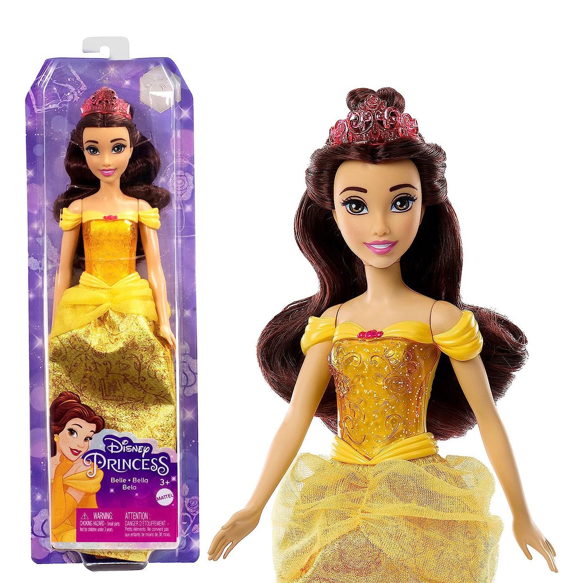 Mattel HLW11 - Disney Princess - Belle-Puppe &ndash; Magische Abenteuer erleben! 