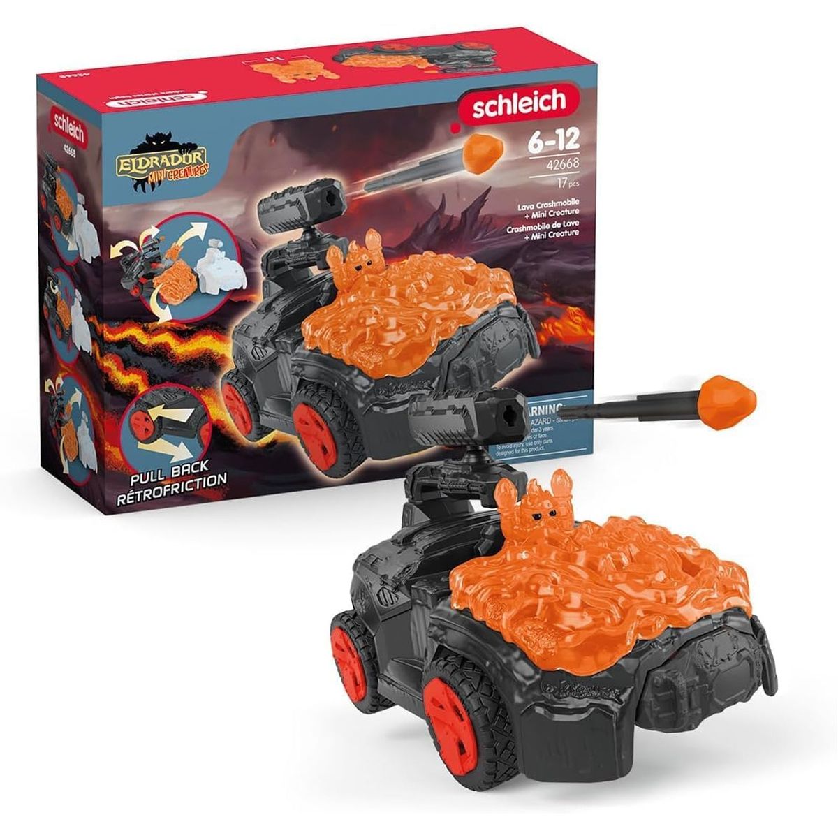 Schleich 42668 - Eldrador - Lava-Crashmobil mit Mini Creature 