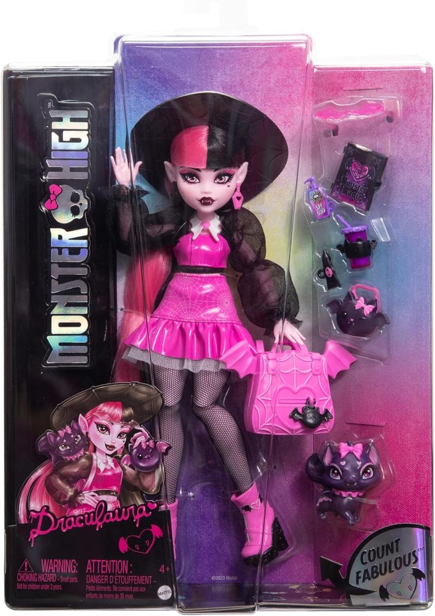 Mattel HRP64 - Monster High - Puppe mit Zubeh&ouml;r und Accessoires, Draculaura 
