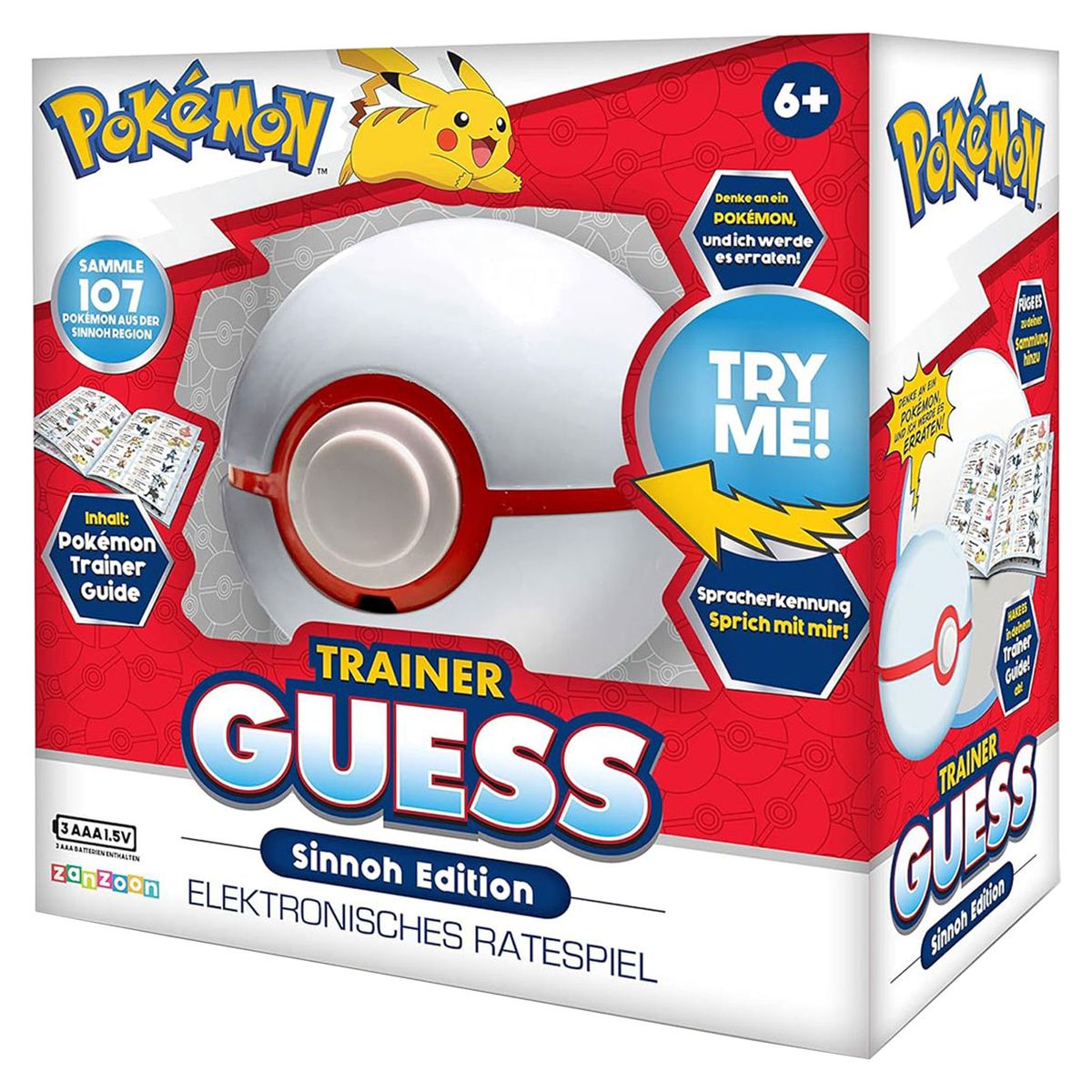 Zanzoon 1822124 - Pok&eacute;mon - Trainer Guess, Elektronisches Ratespiel, Sinnoh Edition 