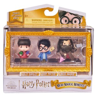 Spin Master 6067402 (20142726) - Wizarding World - Harry Potter - Micro Magical Moments - Mini-Sammelfiguren-Spielset, 3er Pack 