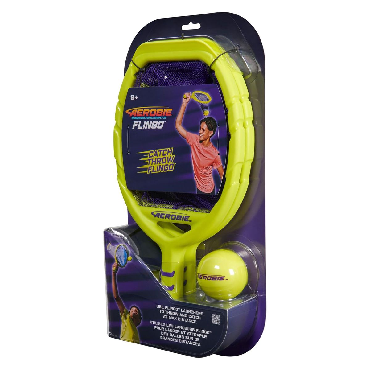 Spin Master 6069516 (20146102) - Aerobie - Flingo, Outdoor-Spiel, Tennis-Set 