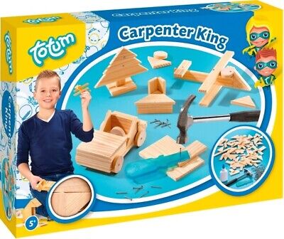 TM Essentials BV 025042 - Totum - Holz- und Hammerset, Carpenter King 