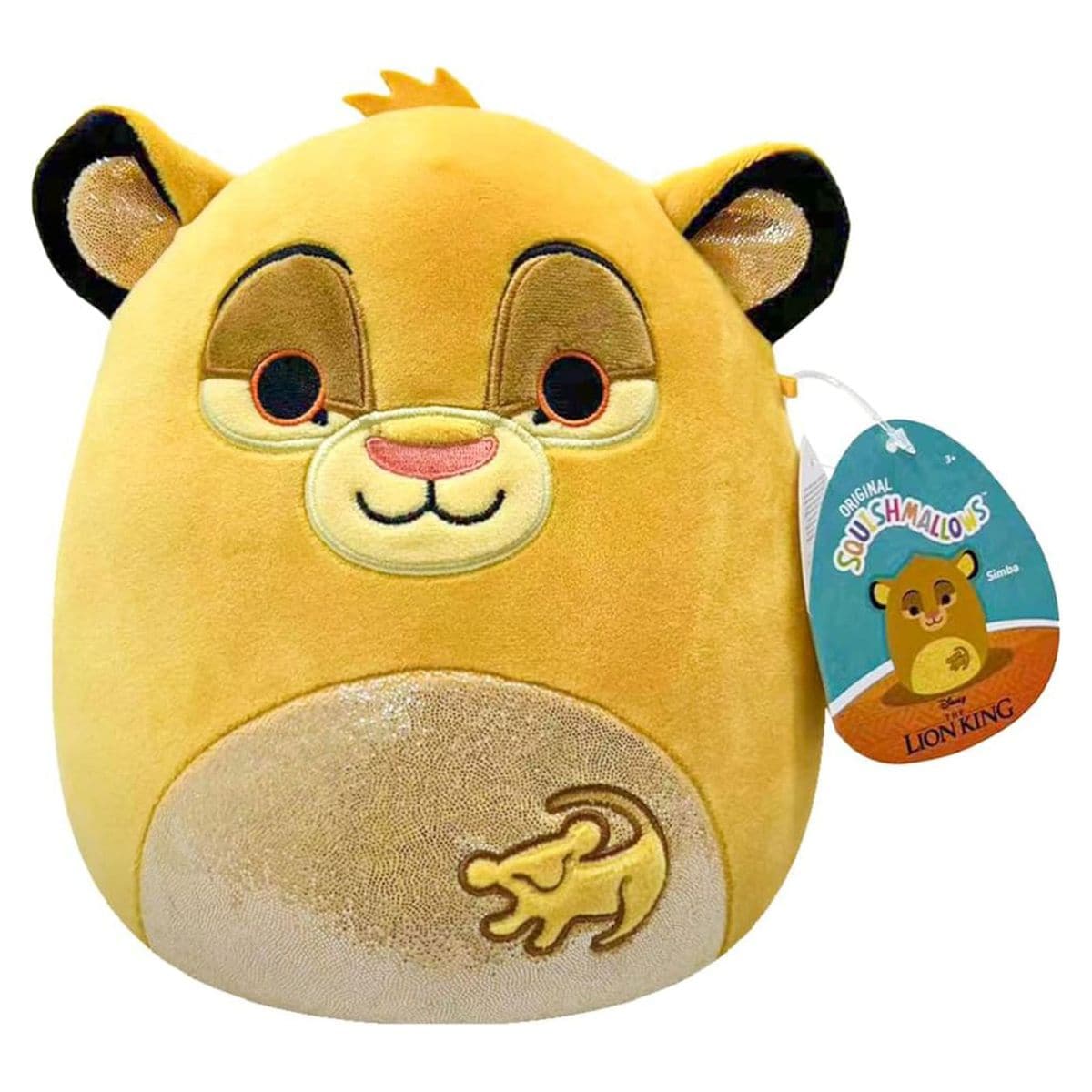 Jazwares SQDI00548 - Squishmallows - Disney Der K&ouml;nig der L&ouml;wen - Simba Pl&uuml;schfigur, 20 cm 