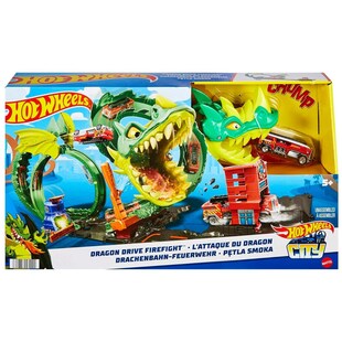 Mattel HJV70 - Hot Wheels - Drachenangriff Spielset 