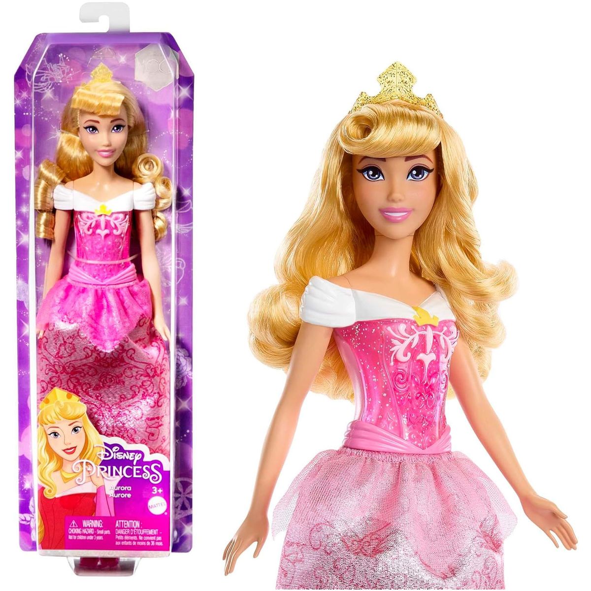 Mattel HLW09 - Disney Princess - Aurora-Puppe &ndash; Ein M&auml;rchen voller Magie! 