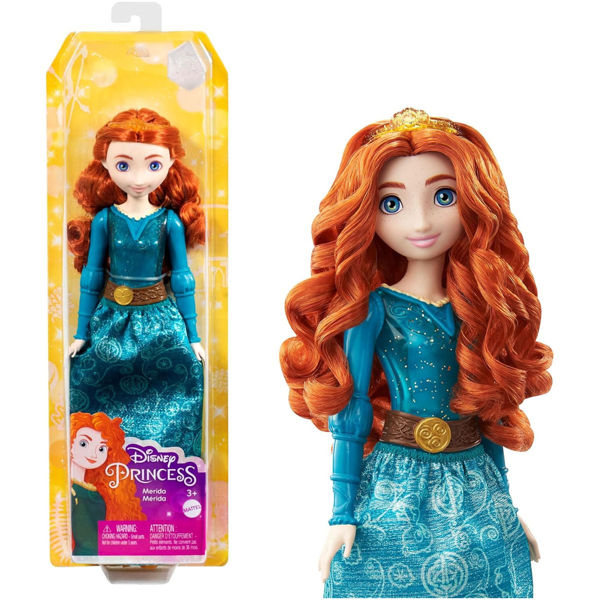 Mattel HLW13 - Disney Prinzess - Merida-Puppe &ndash; Mut und Abenteuer neu entdecken! 