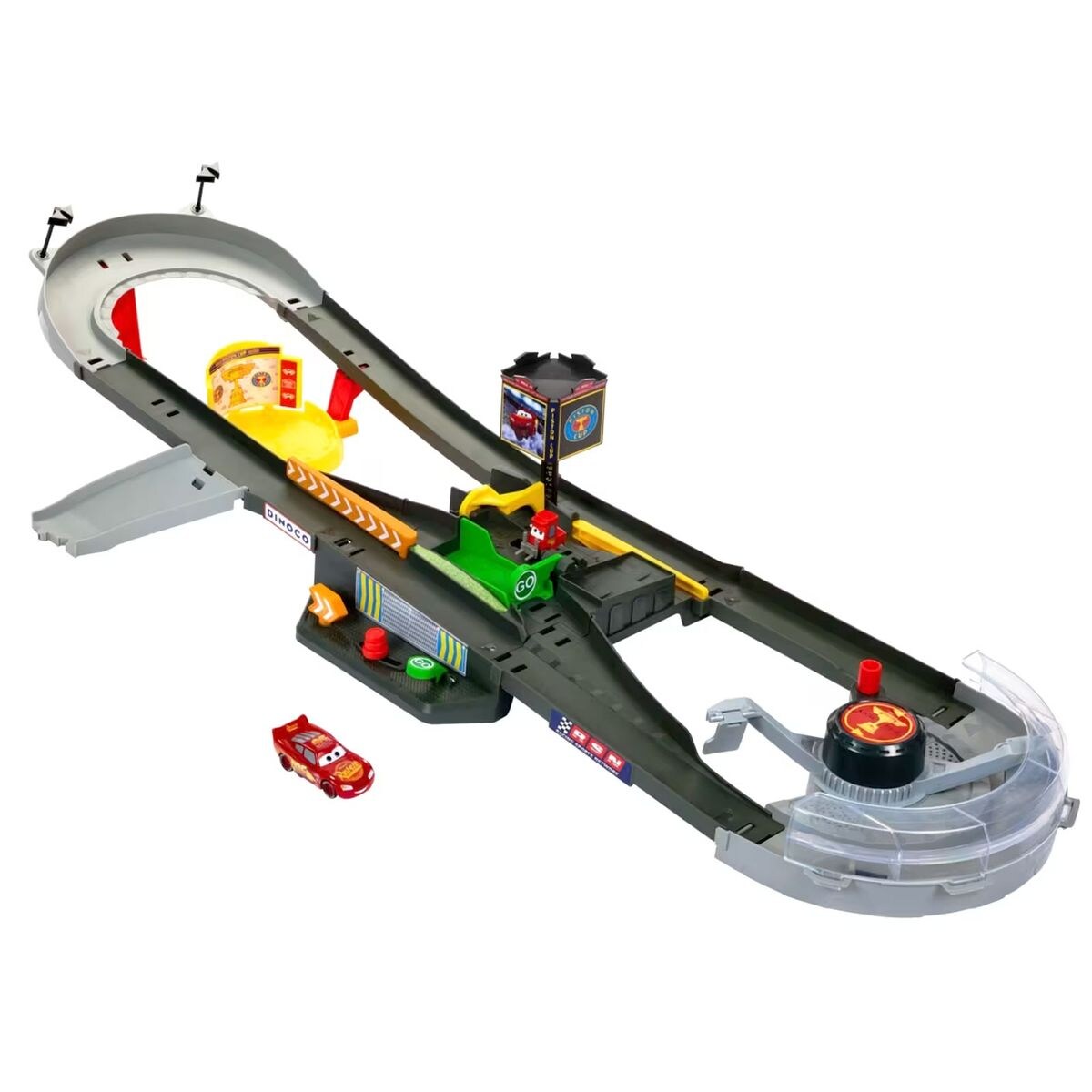 HPD81 - Disney Pixar Cars - Piston Cup Action-Rennstrecke – Dein eigenes Rennen!