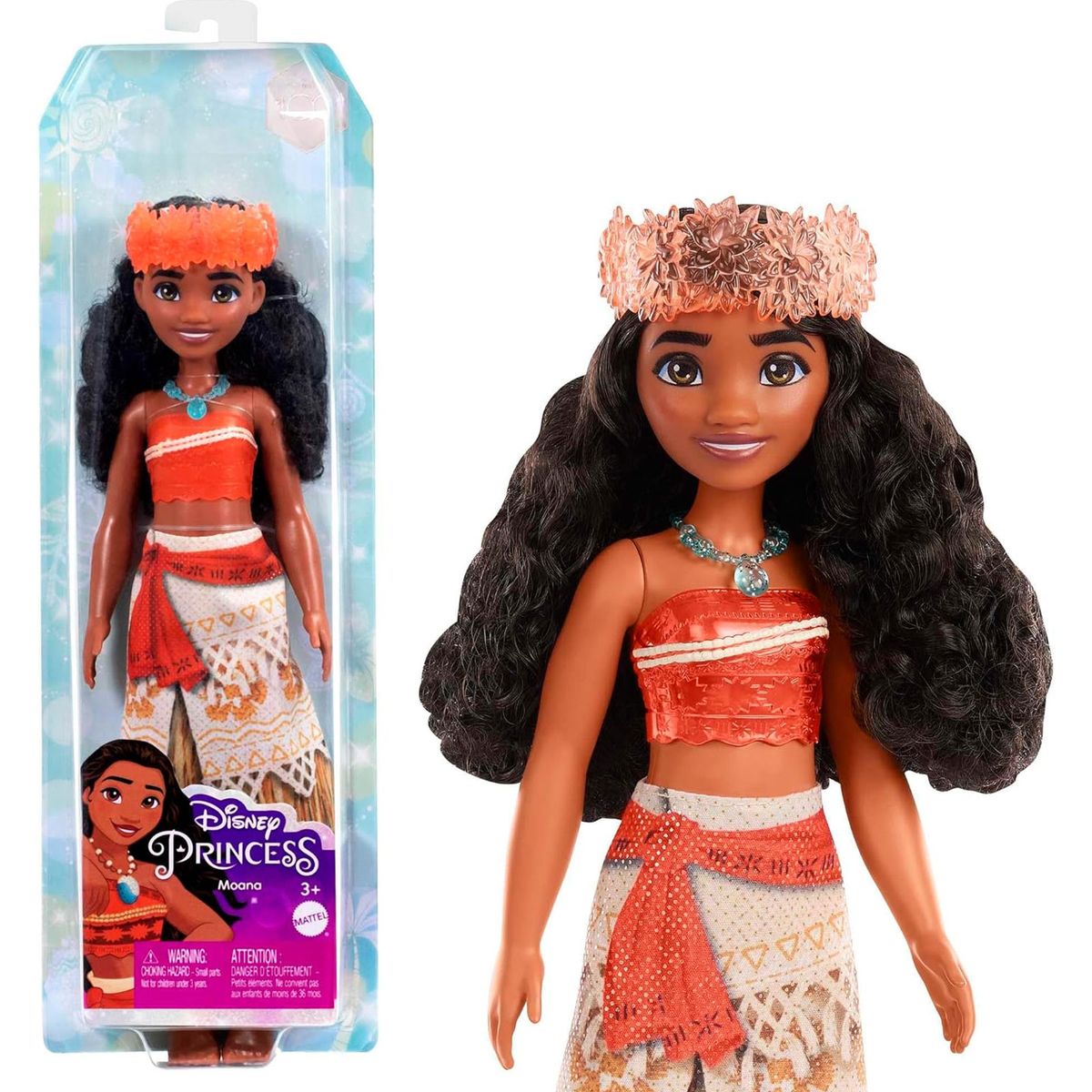 Mattel HPG68 - Disney Princess - Vaiana Puppe &ndash; Ein episches Abenteuer wartet! 