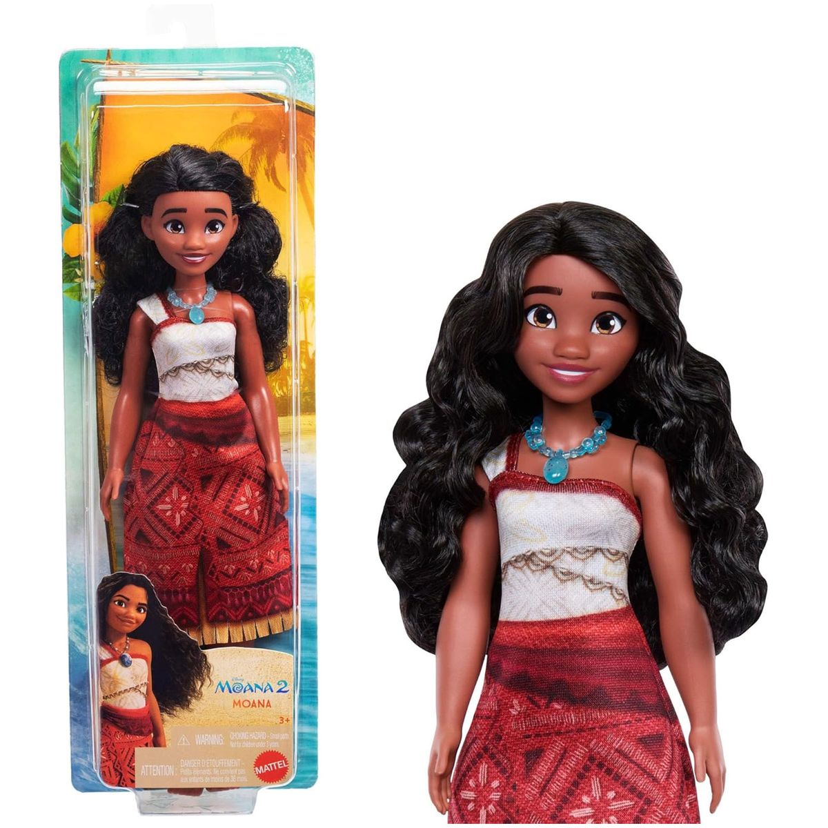 Mattel JBT56 - Disney Vaiana 2 - Modepuppe, Vaiana 