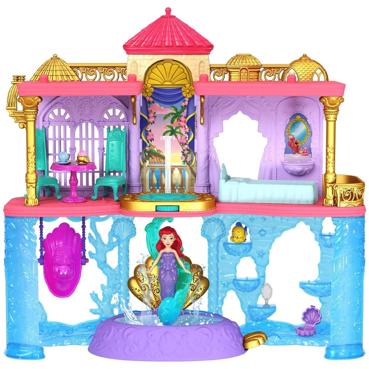 Mattel HLW95 - Disney Princess - Arielles Land- Und Meeresschloss 