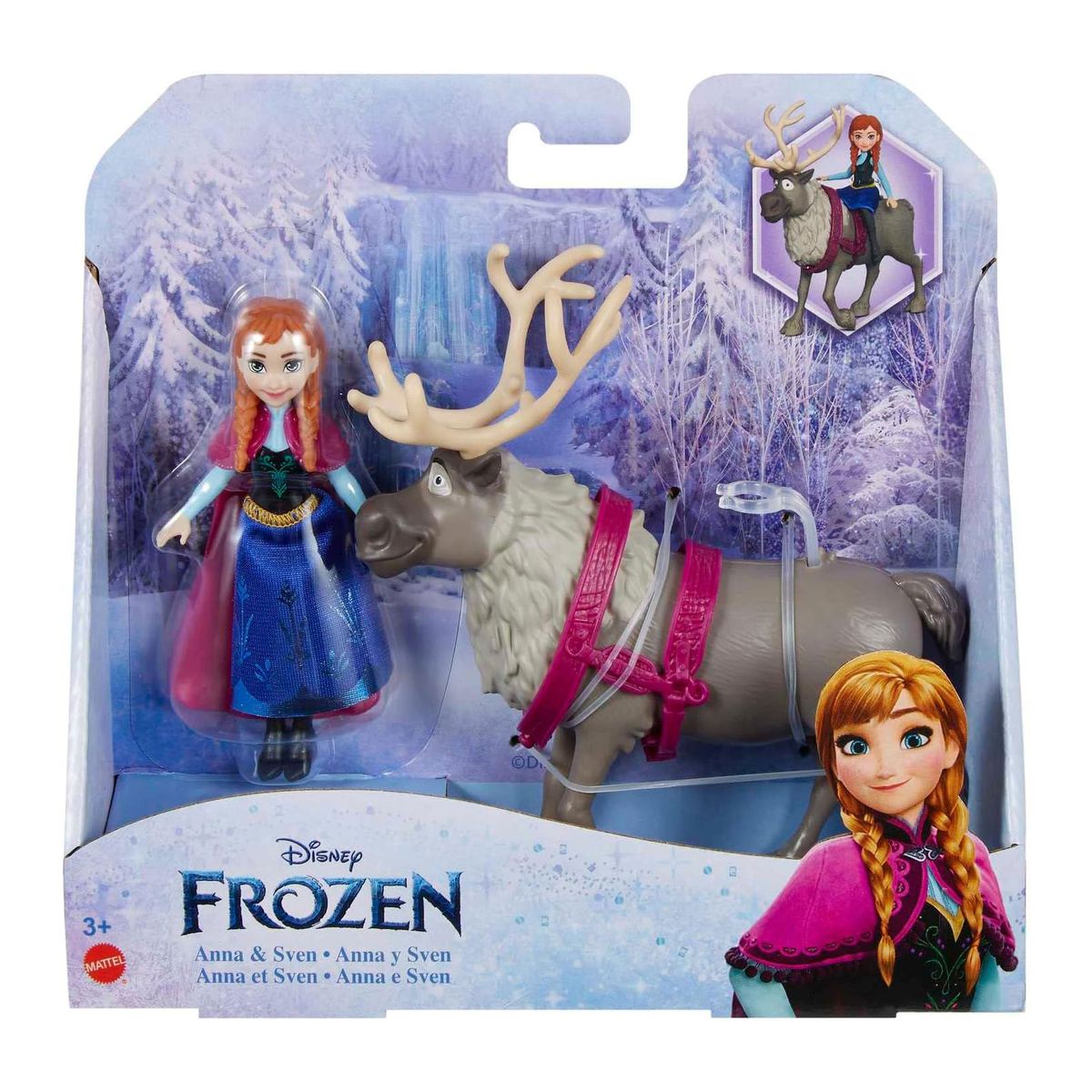 Mattel HLX03 - Disney Frozen - Die Eisk&ouml;nigin: Anna & Sven Spielset 