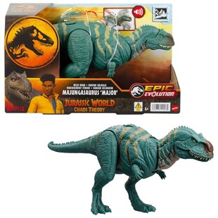 Mattel HTK76 - Jurassic World - Wild Roar - Majungasaurus 'Major' mit Sound 