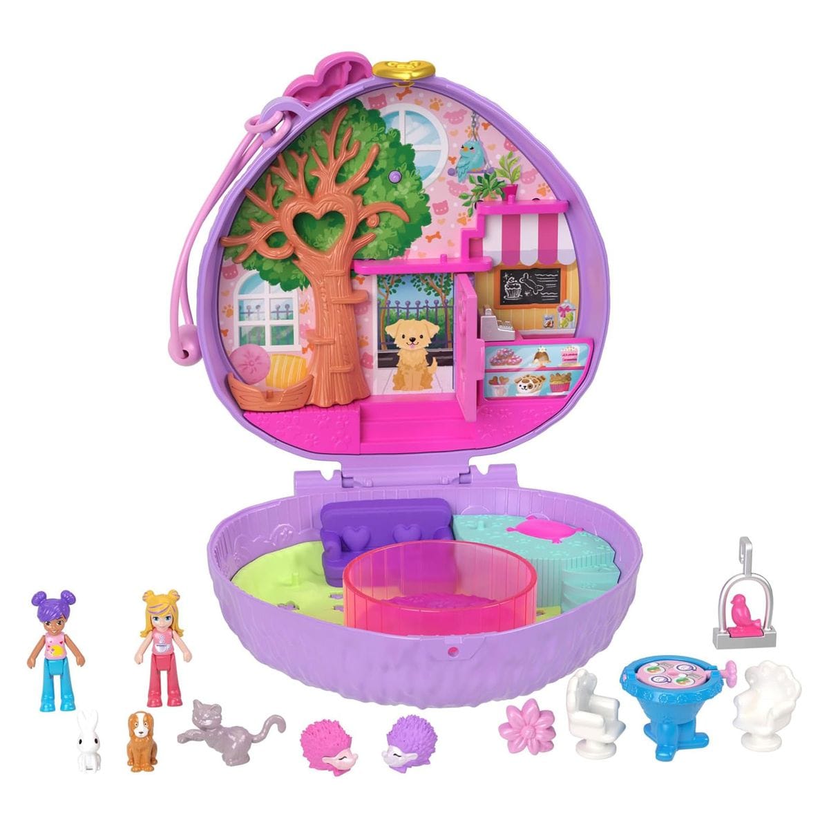 Mattel HRD37 - Polly Pocket - Igel Cafe Schatulle 