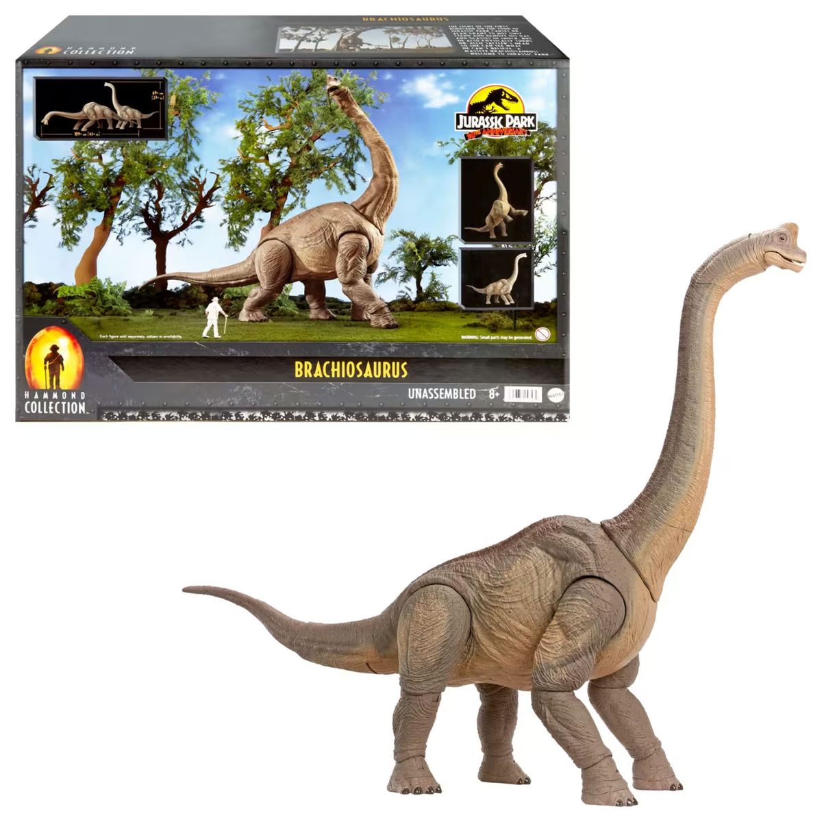 Mattel HNY77 - Jurassic Park - 30th Anniversary Hammond Collection Brachiosaurus Dinosaurier 