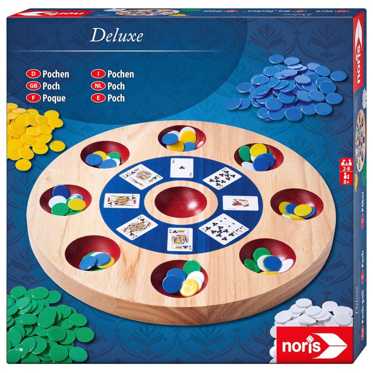 Simba 606101984 - Noris - Deluxe - Pochen-Brettspiel 