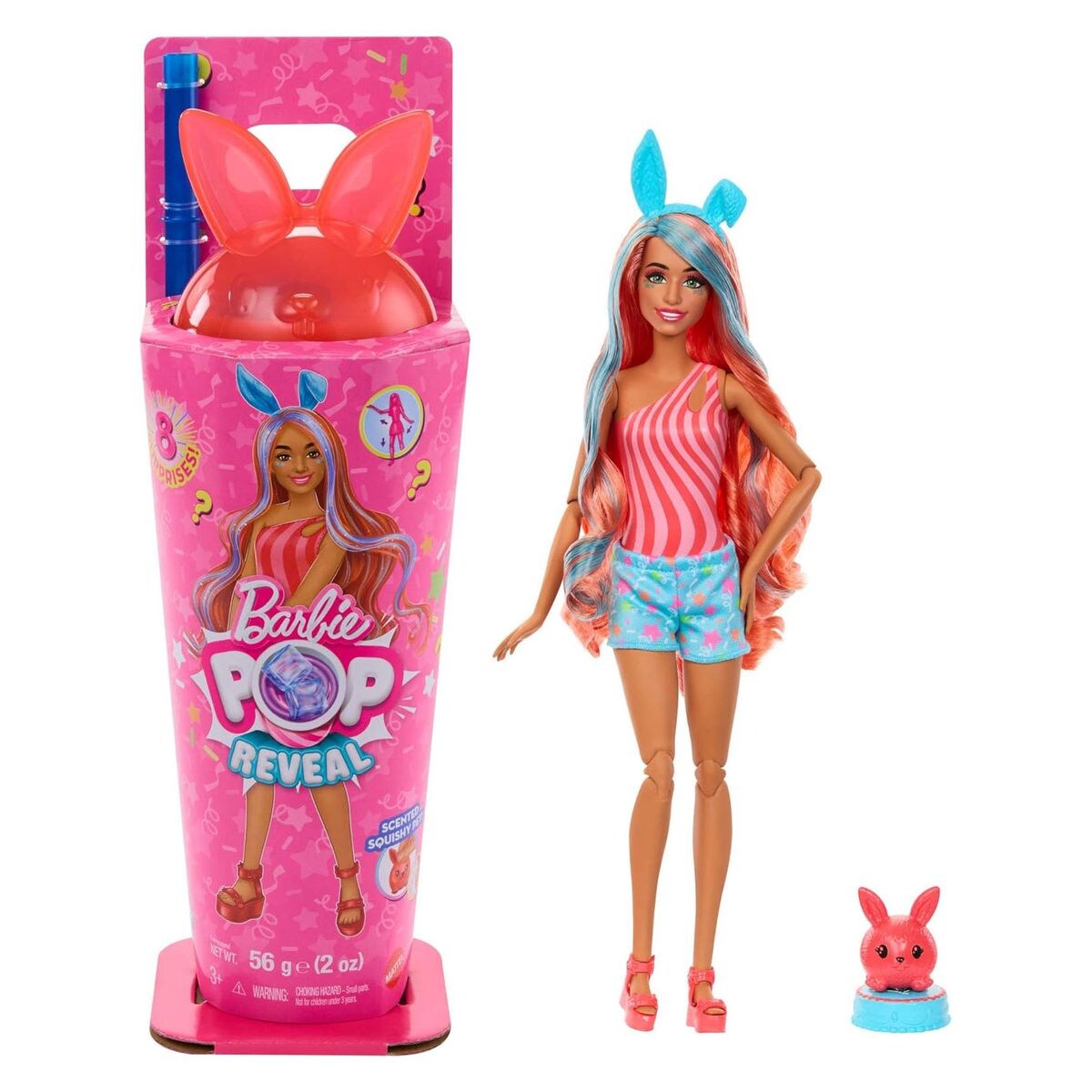 JCN87-1 - Barbie - Pop Reveal - Duftende Puppe mit 8 Überraschungen und Farbwechsel