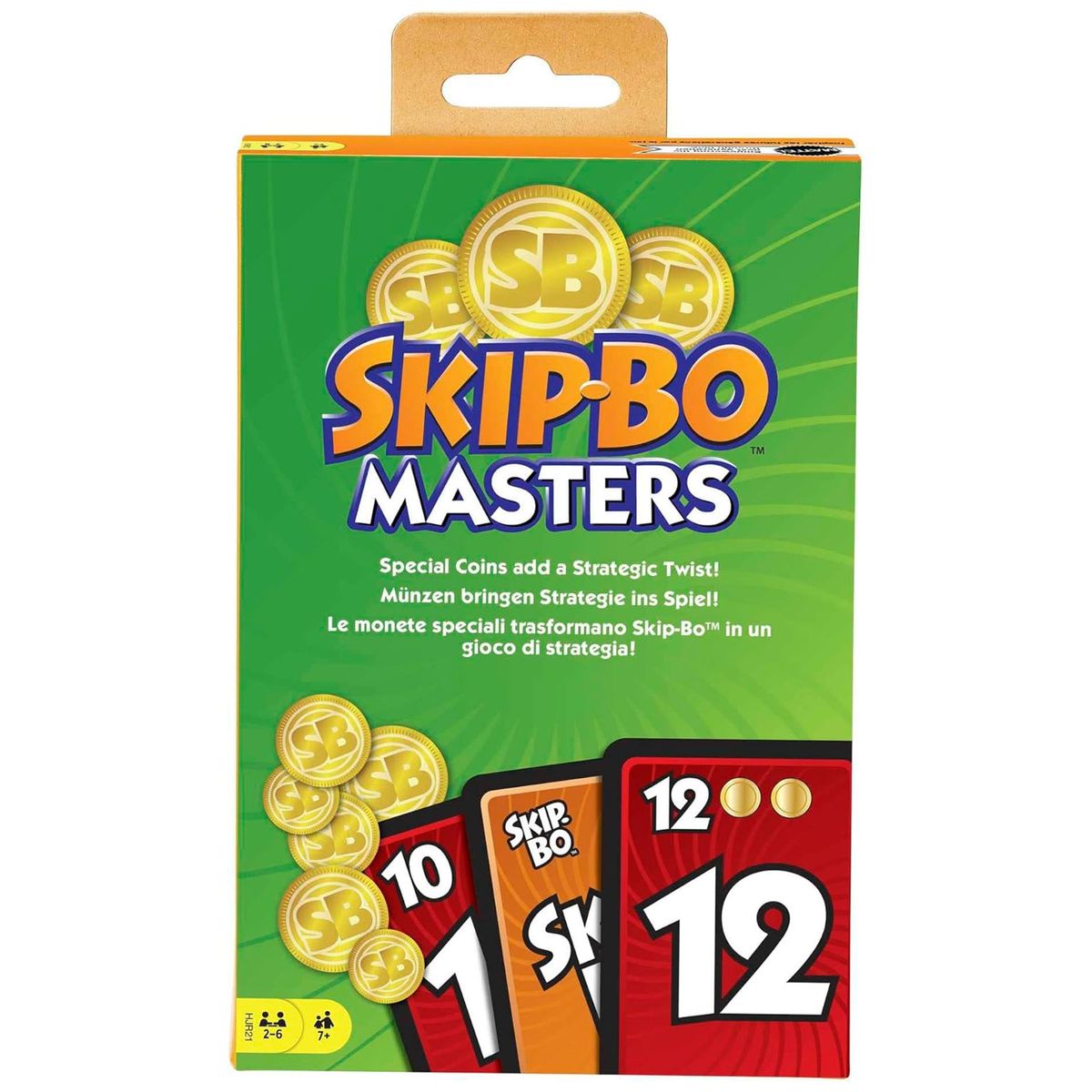 Mattel HJR21 - Mattel Games - Skip-Bo Masters &ndash; das strategische Upgrade des Klassikers! 