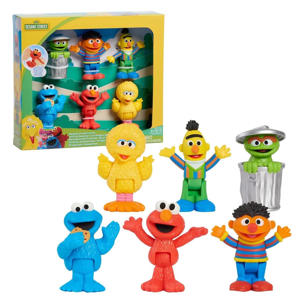 57884 - Sesamstraße - Figurenset, Nachbarschaftsfreunde, 6er-Pack