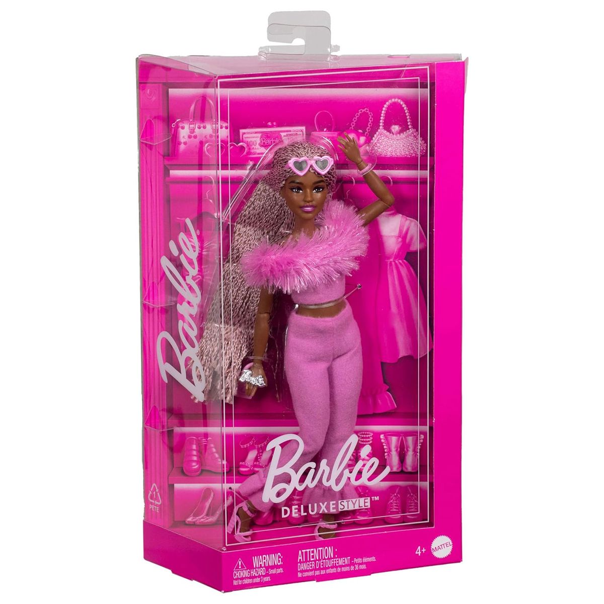 Mattel HYV28 - Barbie - Deluxe Style - Puppe mit Barbiecore-Outfit 