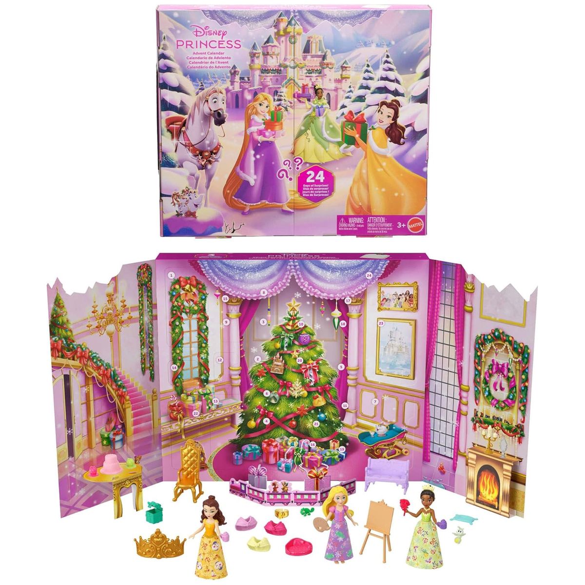 Mattel JFG79 - Disney Princess - Adventskalender - Puppen mit Zubeh&ouml;r 