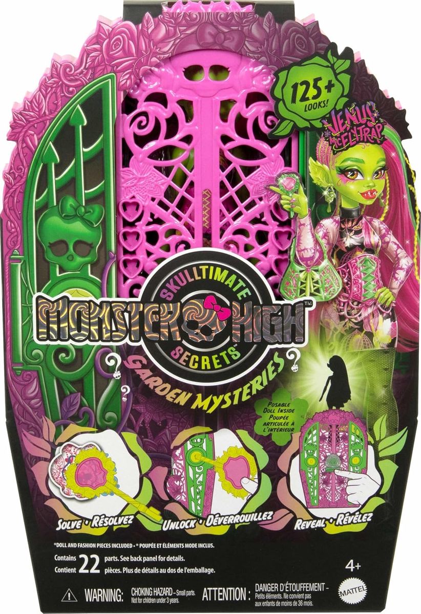 Mattel HYT75 - Monster High - Skilltimate Secrets - Garden Mysteries - Puppe mit Kleiderschrank und Zubeh&ouml;r 