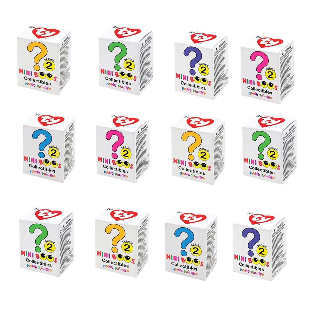 Carletto 25002-12 BUNDLE sort. - Ty - Mini Boos - 12 Collectibles, Serie 2 - Sammelfiguren, zuf&auml;llige Auswahl 