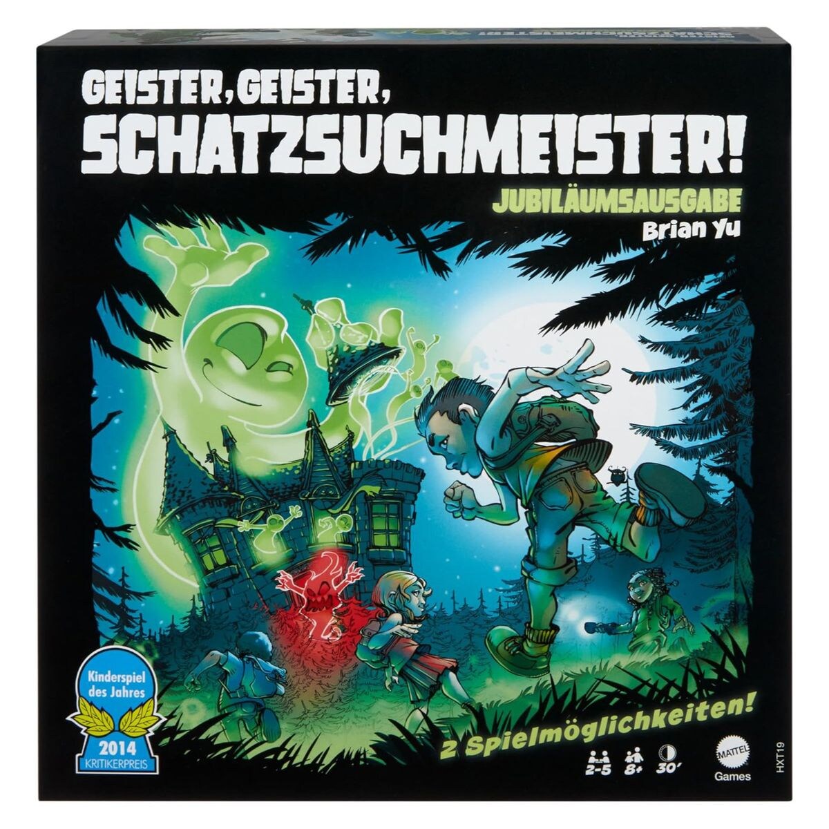 Mattel HXT19 - Mattel Games - Geister, Geister, Schatzsuchmeister!, Jubiläumsausgabe