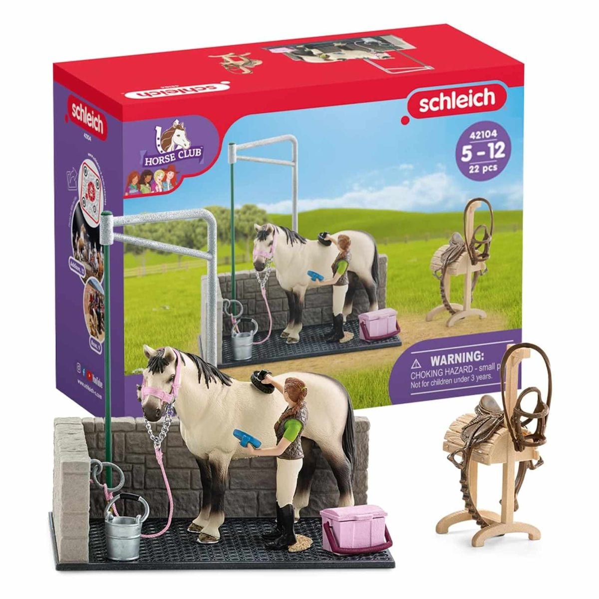 Schleich 42104 - Horse Club - Pferde Waschplatz 