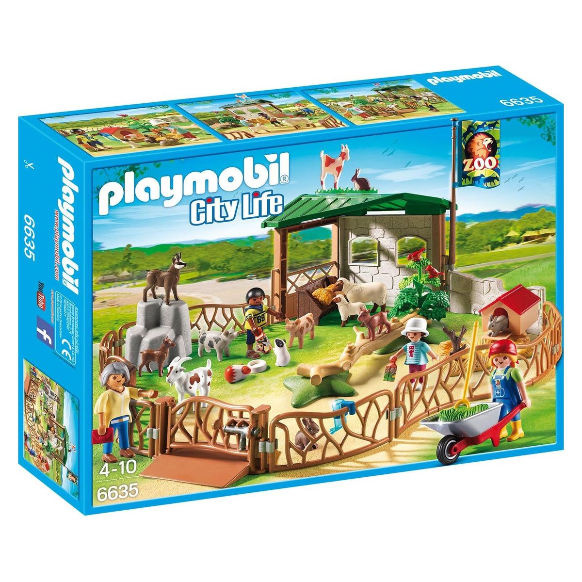 PLAYMOBIL&reg; 6635 - City Life - Streichelzoo, 74 Teile 
