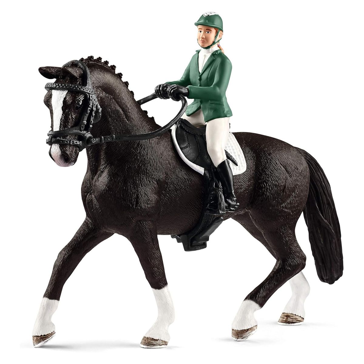 Schleich 42358 - Horse Club - Springreiterin mit Hannoveraner Pferd 