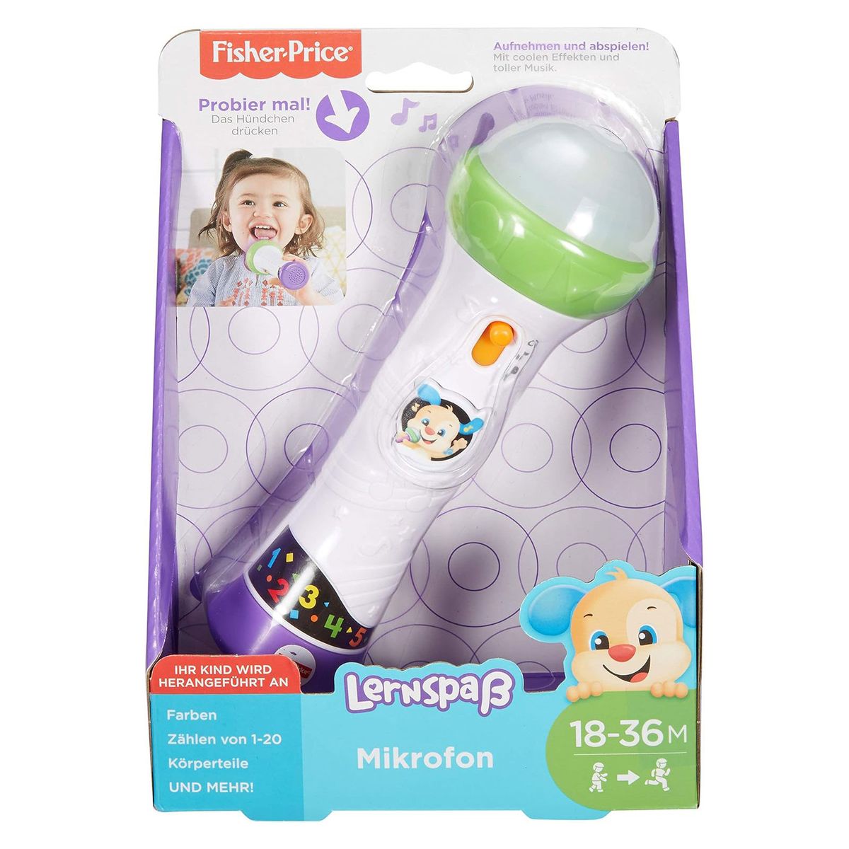 Mattel FBP32 - Fisher Price - Lernspa&szlig;, Mikrofon 