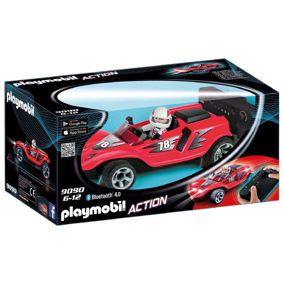 PLAYMOBIL&reg; 9090 - Action - RC-Rocket-Racer, RC Car, mit Beleuchtung, Ferngesteuertes Auto 