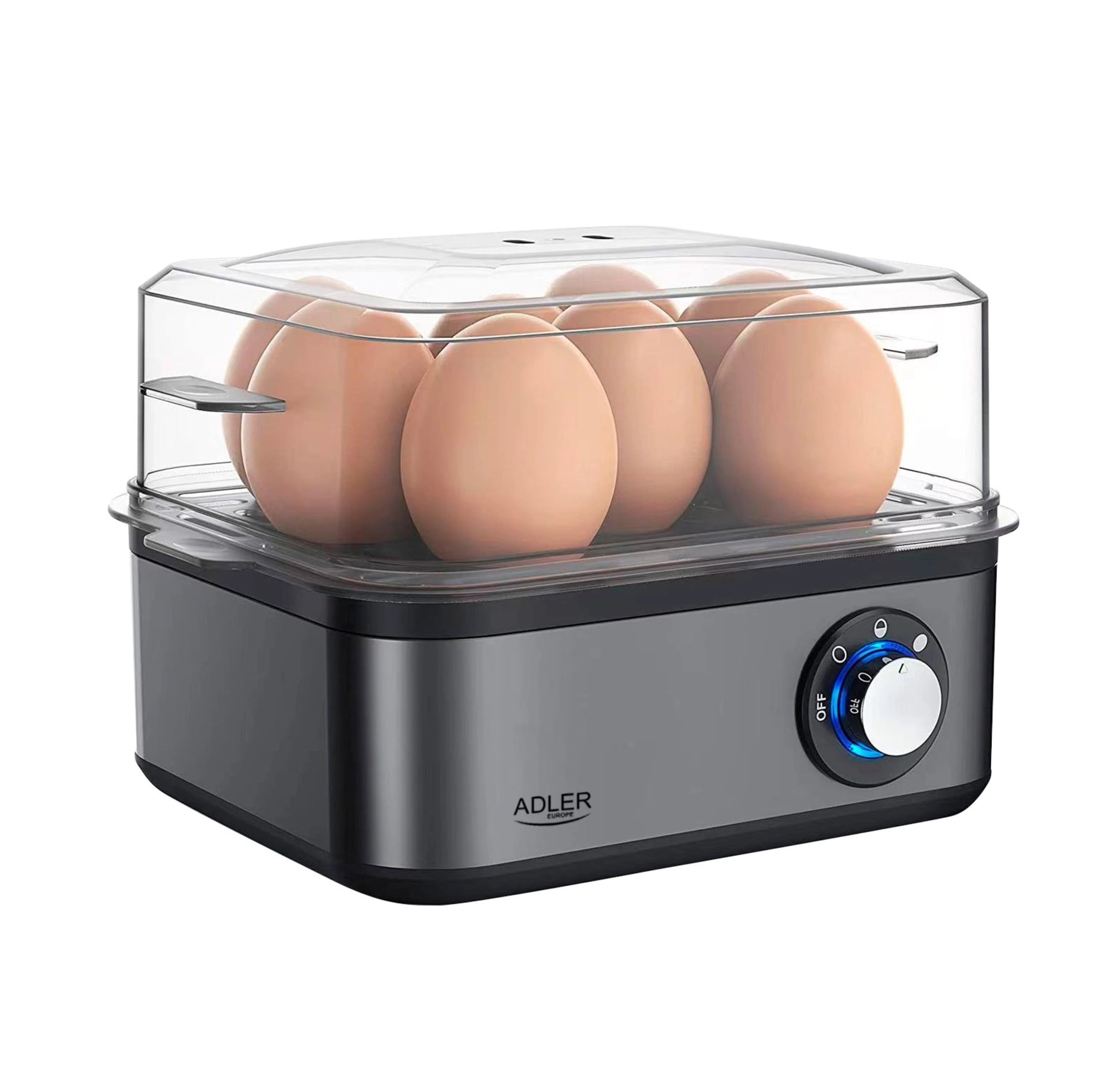 AD 4486 GM Eierkocher f&uuml;r 1 bis 8 Eier, mit automatischer Abschaltung - Bild 1
