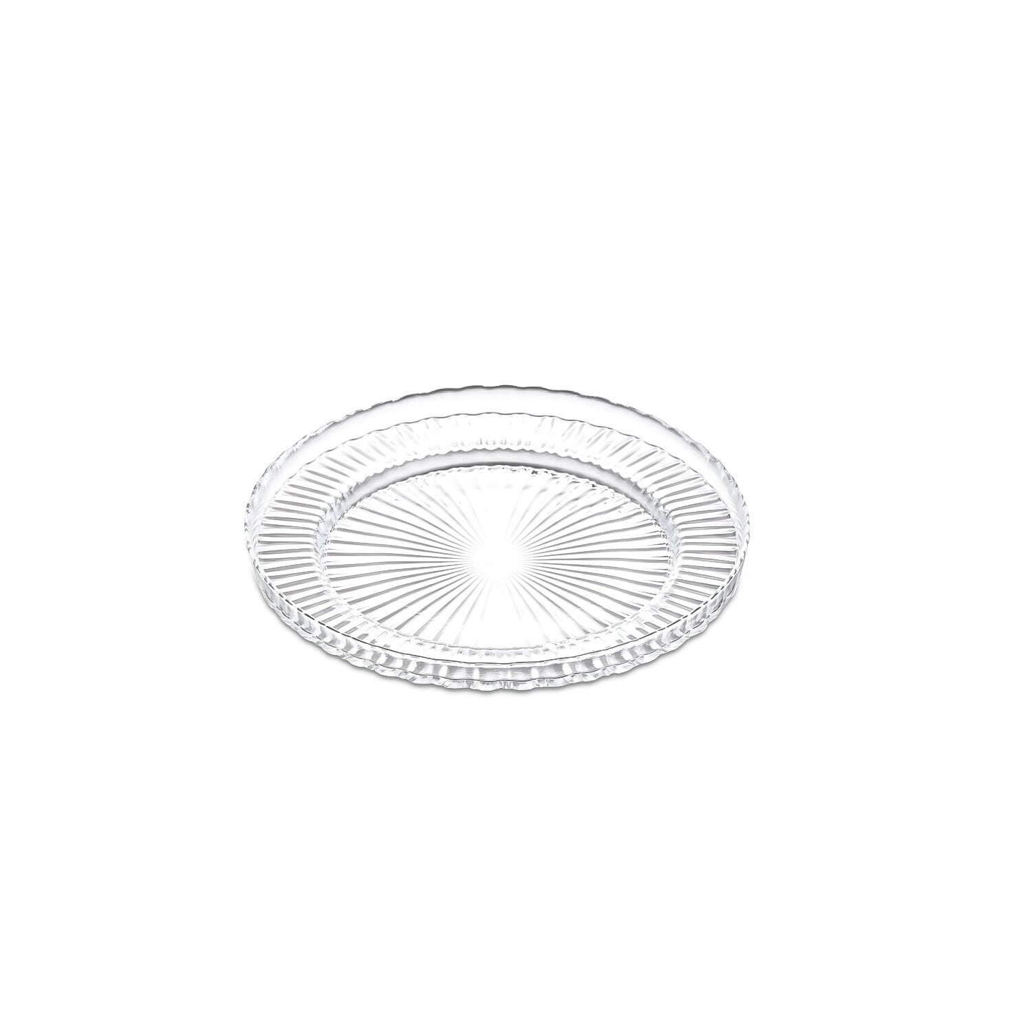 3er Set flacher Servierteller &Oslash;17cm aus Glas - Bild 1