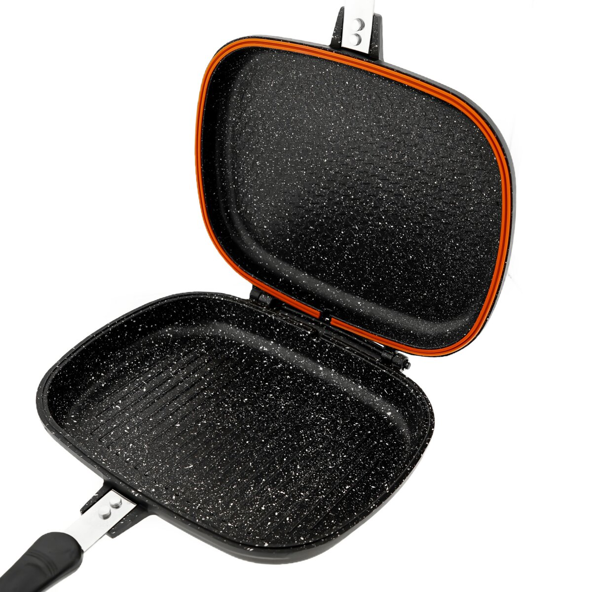 Doppelpfanne &oslash;28 cm Aluguss Wendepfanne Doppelseitige Pfanne - Bild 1